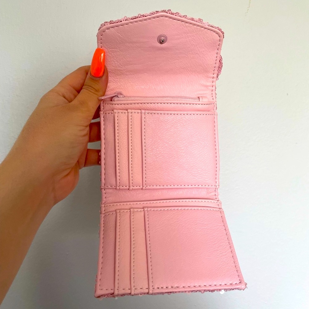 Millennial Pink Loungefly Wallet. NWOT - Picture 4 of 7